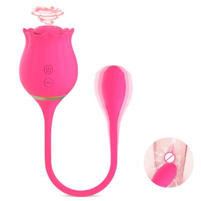 China Medical Silicone+ABS Vibrator Stimulate Female Clitoris With Multiple Colors Rose Vibrator Sex Toy For Women for sale