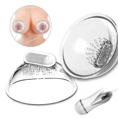 China Silicone+ABS Silicone Products Nipple Vibration Breast Massager Medical Wireless Adult Nipple Sucking Vibrator Lady for sale