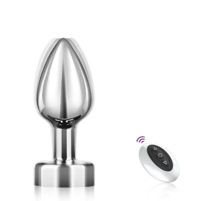 China Medical Silicone + ABS 7 Frequency Vibration Butt Male Female Wireless Remote Control Sex Toys Anal Plug for sale