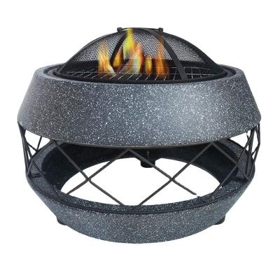 China Unique Design Outdoor Backyard Patio Fireplace Hot Wood Burning Assembly Outdoor Fire Heating Pit for sale