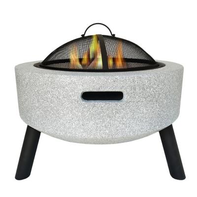 China Outdoor Garden Outdoor Magnesium Oxide Round Firepits MgO Garden BBQ Grill Patio Fire Wood Burning Pit for sale