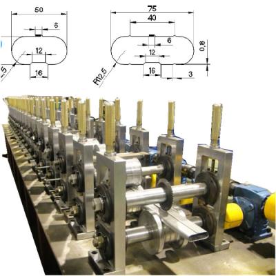 China Interlocked Light Keel Roll Forming Machine Oval Tube Gcr12mov for sale