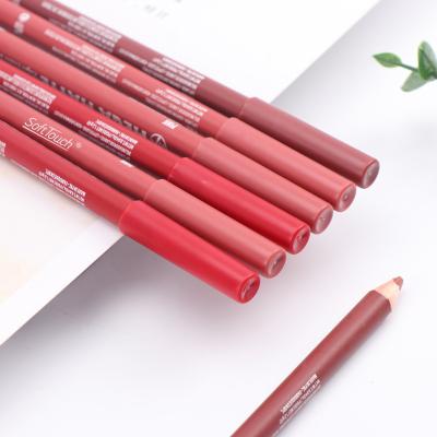 China Factory Customized Wholesale Lip Liner Waterproof Set Waterproof Vegan No Logo Lipliner Pencil for sale