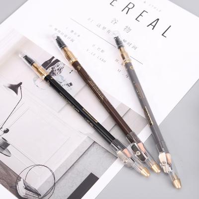 China Factory Price Waterproof Cosmetic Smudge Proof Pencil Long Lasting Black Brown Eyebrow Pencil for sale