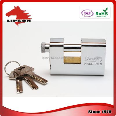 China LS-301 Industrial Normal Key Love Plated Rectangular Padlock for sale