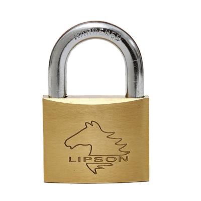 China LS-100 Brass Lock Body Double Locking Device Padlock 30mm Brass Security Lock for sale