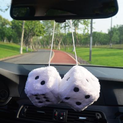 China Durable 7.5cm Dice Plush Doll Cartoon Toy Car Pendant Stuffed & Plush Toys for sale