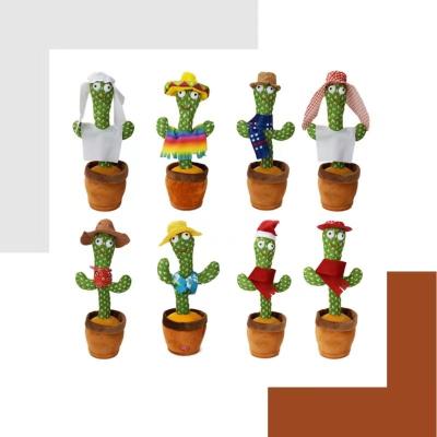 China Multifunctional cactus play emoticon cactus dancing dance toy for sale