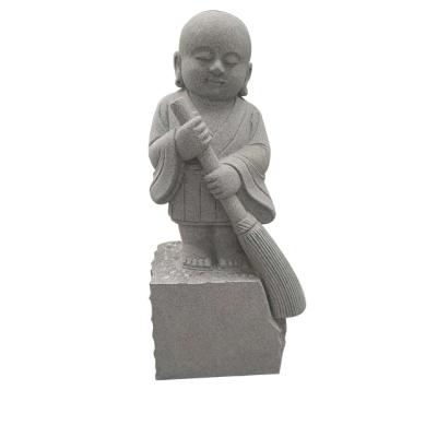 China Japanese Style Traditional Jizo Hand Carving Granite Buddha Popular Cute Statue for sale