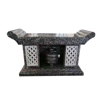 China Japanese style traditional granite cemetery monuments kannon stone censer for sale