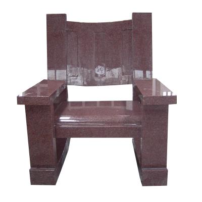 China Modern India Granite Hand Carving Outdoor Rocking Bench Chair for sale