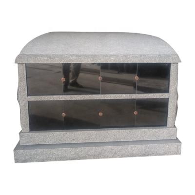 China Black Gray Granite Granite Stone Multiple Modern Popular Cremation Niche Columbarium for sale