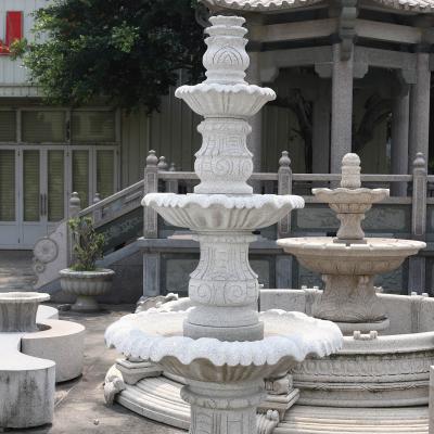 China Modern Regular Exteriors Decorate Largest Multistory Granite Garden Stone Water Fountain for sale