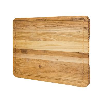 China Sustainable Food Safe Cutting Board Vegetable Teak Cutting Board Tray For Food Service Kitchen for sale