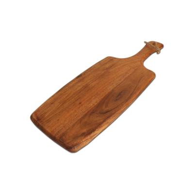 China Sustainable Food Safe Beach Wooden Panels For Food Serving Acacia Wooden Serving Board With Handle For Food Service Kitchen for sale