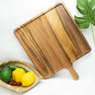 China Eco-friendly Sustainable Pizza Peel Set Food Serving Board Wooden Pizza Paddle Board For Pizza Serving Food for sale