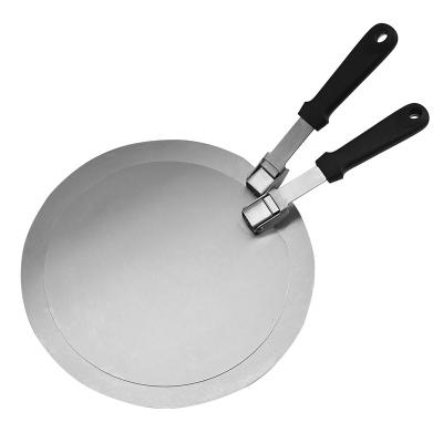 China Viable Professional 10 Inch Pizza Tools Shovel To Plater Foldable Pizza Peel Aluminum Pizza Peel Shovel for sale