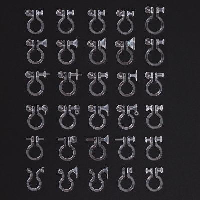 China Plastic Japan Fashion Plastic Earrings None Piercing Resin Making Earrings for sale