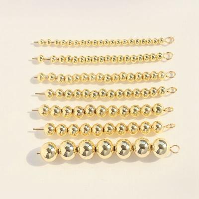 China Hot Sale Copper CCB Cutter 2-20mm Gold Sterling Silver Beads For Jewelry Making Copper CCB Cutter Round Ball Sphere for sale