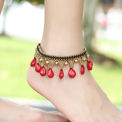 China 2022 CLASSIC Style Bell Foot Barefoot Anklets Sandals Sexy Hot Bohemian Adjustable Colorful Anklets Anklets for sale