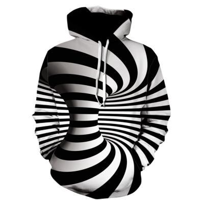 China 3D printing hoodies fashion digital hooded sweater men's OEM printing 3D sweatershirt plus size clothing for sale