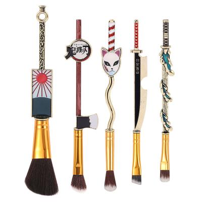 China Comic Demon Slayer Anime Style Tanjirou Nezuko Cosplay Tanjirou Earrings Makeup Brush Peripheral Brush for sale