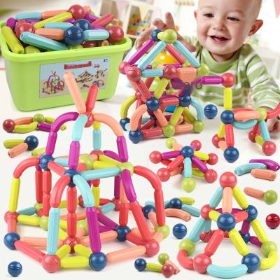 China DIY TOY Magnetic Rods Children's Toys Early Educational Intelligence Development Variety Of Shapes Assembled Magnetic Building Blocks for sale