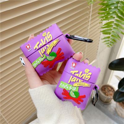 China For Funny 3D Earphone Takis Crisps Chips Case For Airpods Pro Silicone Cover For Airpod Generation 2 Custom 3 Radio Earphone Charger Case for sale