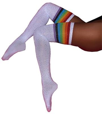 China QUICK DRY Women's Combed Cotton 3Strip Piercing Stockings Knee Warm Carrying Socks for sale