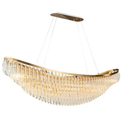 China Large Modern Gold K9 Crystal Luxury Large Crystal Led Chandelier for sale