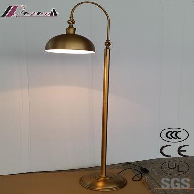 China Antique Bronze Hotel Sofa Standing Floor Lamp For Hotel for sale