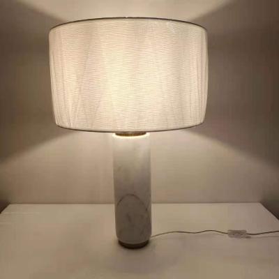 China Custom modern Nordic modern hotel table lamp bedroom lamp designer marble designer bedside table lamp for sale