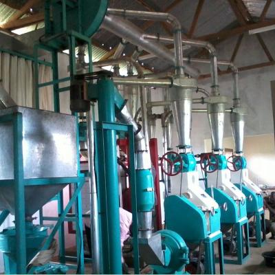 China Flour Mill 10 Ton Wheat Flour Mill Machine / 10ton Wheat Flour Processing Line for sale