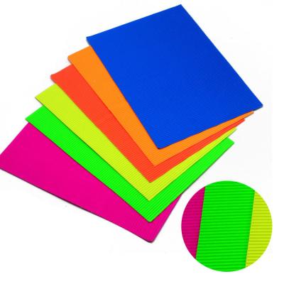 China Durable Customized Colorful Craft Corrugated Cardboard Paper Sheets for sale