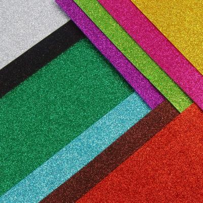 China Durable 1.3mm 2mm Glitter Foam Sheets Crafts Creative Craft Eva Foam Sheets For Kids Glitter Crafts Kits for sale