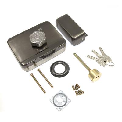 China Smart Fingerprint Apartment Door Lock Digital Electric Code Lock Auxiliary Access Control Security Home for sale