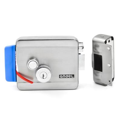 China Zinc Alloy + Stainless Steel Access Control Electric Lock Security Rim Door Locks For Metal Exterior Door for sale