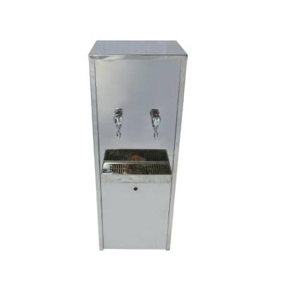 China Large Size 100 L Hotel 2 Faucet Stainless Steel Water Cooler Dispenser For Industrial Use for sale