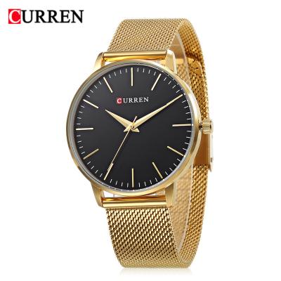 China CURREN 9021 Water Resistant Women Fashion Simple Design Japanese Quartz Movement Watch Stainless Steel Mesh Band Wristwatch for sale