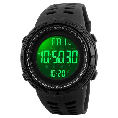 China Top Hot Selling Auto Date 2021 Skmei Brand 1251 Fashion Men Sport Waterproof 5ATM Sport Digital Watch for sale