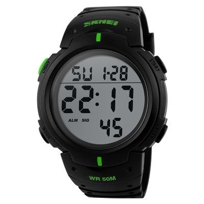 China Fashion Men's Automatic Date SKMEI 1068 Digital Watch Outdoor Waterproof 50m Lightweight Automatic Date Digital Outdoor Sports Watch for sale