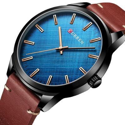 China Curren 8386 Minimalist Style Men's Quartz Watch Analog Leather Men's Wristwatch Relojes Hombre Water Resistant for sale