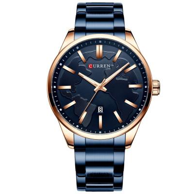 China CURREN 8366 Day/Date Men's Day/Date Japan Quartz Movement Luxury Analog Waterproof Wristwatches Relogio Masculino for sale