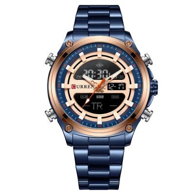 China 2022 Luxury Quartz Watch Men Curren 8404 Automatic Date New Arrival Chronograph Waterproof Led Wristwatch Digital Relojes for sale