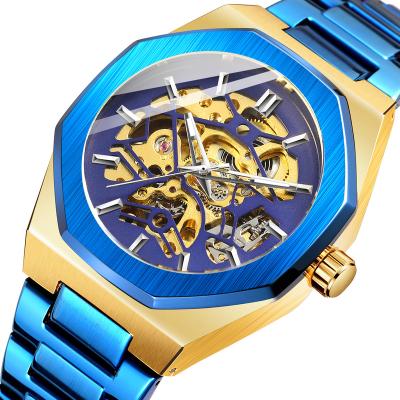 China 2022 FORSINING Luxury Custom Men's Water Resistant Cavity Watch Automatic Skeleton Mechanical Wrist Watch Men Relojes Hombre for sale