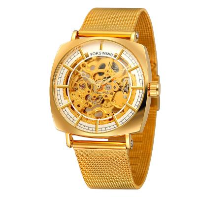 China 2022 Top Selling Men's Reloj Hombre Custom Skeleton Logo Water Resistant Automatic Mechanical Mechanical Stainless Watches Forsining Watches for sale