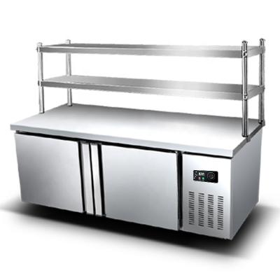 China Commercial Undercounter Freezer Undercounter Fridge / Refrigerator Kitchen Equipment Stainless Steel Work Bench Refrigerator for sale