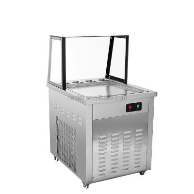 China Frozen Single Food Factory Commercial 50cm Pan Fried Rolled Ice Cream Roll Machine for sale