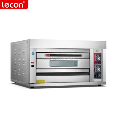 China Lecon Single Deck 2 Bakery Commercial Catering Trays Restaurant Commercial Gas Oven for sale