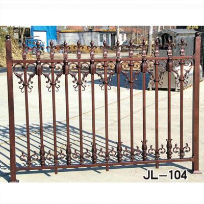 China Black Minimalist Aluminum Guardrail Gate Panels Garden Easily Assembled Safety Canopy Aluminum Metal Slat Low Wall Barrier for sale